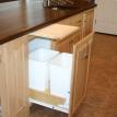 Pull out drawer with garbage cans